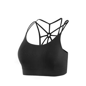 Sujetador acanalado de tiro alto y secado rápido para mujer, conjuntos de Fitness para gimnasio, Algodón ligero y LICRA, espalda cruzada suave, estilos de Yoga, talla XL - Product Image 3