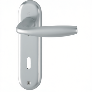 HOPPE New York 1810/273KP Ensemble de poignées à levier arrondies en aluminium F1 OB avec écusson court et levier arrondi pour étagères - Product Image 3