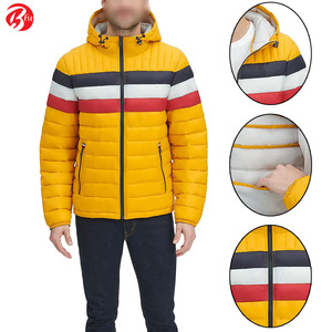Chaqueta de invierno hinchada de lona ligera para hombre, chaqueta acolchada reflectante de alta calidad, bolsillo, nuevo diseño, última ropa para hombre - Product Image 4