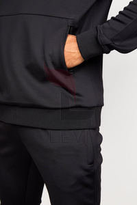 Venta al por mayor personalizado deportes Unisex Joggers chándal de talla grande transpirable melocotón Logo Sudadera con capucha sudor chándal hombres mujeres calle otoño - Product Image 3