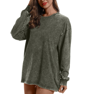 Ropa de calle informal cómoda y elástica, figuras de hombros caídos, sudaderas con capucha transpirables ecológicas, Sudadera de punto para mujer - Product Image 3