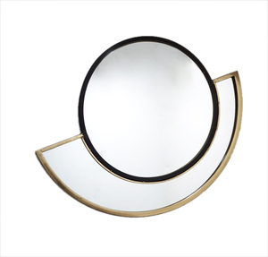 Miroir de forme unique mural en laiton placage antique cadeau de noël maison rénovation intérieure cadres muraux miroir décoratif mural - Product Image 3