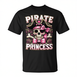 Camiseta Coquette con Lazo, Disfraz de Halloween, Diseño Promocional de Princesa Pirata - Product Image 2