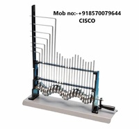 Máquina de Ondas Metálicas Plateadas CISCO, Equipo de Ciencias Médicas Modelo 1700 para Demostrar Movimiento Longitudinal y Transversal, Hecho en India