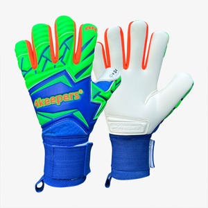 Gants de gardien de but en cuir de qualité supérieure personnalisables coupe personnalisée poignée en latex de football en gros - Product Image 2