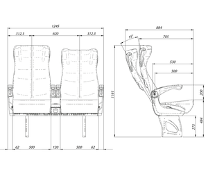 Nuevo Conjunto de Asientos de Lujo Reclinables Tipo Bucket para Pasajeros VIP en Vans, Cómodos y de Venta Caliente - Product Image 3