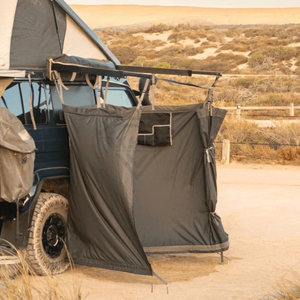 Prix usine Tetravan rideau de douche universel Portable tissu imperméable rideau de salle de bain pour RV camping-car personnalisé - Product Image 3