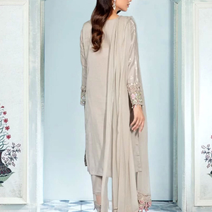 Costume Salwar Kameez de style traditionnel pakistanais pour femmes 2025 en soie pour la fête - Product Image 4