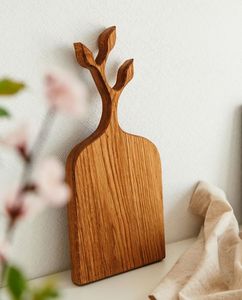 Tabla de cortar de madera de acacia natural hecha a mano más vendida con mango Tabla de cortar de verduras barata para Cocina - Product Image 6