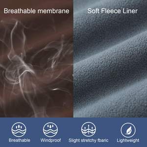 Nuevo diseño personalizado impermeable al aire libre Softshell chaqueta con capucha senderismo chaqueta informal para hombres - Product Image 3