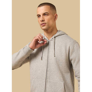 Winter Zip up <b>Hoodie</b> with 3D Embroidery Digital Printing Solid Design Warm Casual Fleece 100% Cotton XXS Size Custom Streetwear - Product Image 6