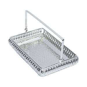 ถาดเสิร์ฟโลหะโบราณ ทำด้วยมือ คุณภาพสูง น้ำหนักเบา รูปทรงวงรี ดีไซน์สวยงาม ใช้เป็นที่เก็บของบนโต๊ะ จัดระเบียบบ้าน - Product Image 3