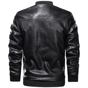 Venta al por mayor más tamaño líder elegante chaqueta de cuero de invierno los hombres a prueba de agua para los hombres - Product Image 3