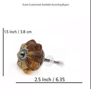 Boutons de melon en cristal de luxe européen pour armoires et tiroirs Poignée de tirage de meubles modernes pour armoires de cuisine et de chambre à coucher [CRK 103] - Product Image 3