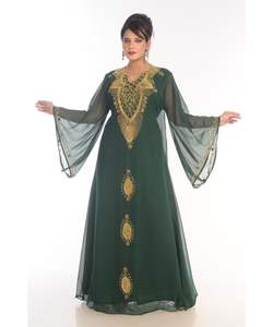 Vestido caftán árabe moderno para mujer vestido de novia - Product Image 4