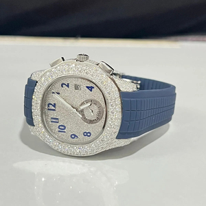 นาฬิกาข้อมือฮิปฮอปผู้ชาย สแตนเลสสตีล ประดับเพชรแล็บ พร้อมกลไกอัตโนมัติ - Product Image 2