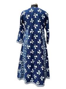 Elegant Indigo Kurti for <b>Women</b> Designer Printed Cotton <b>Dress</b> Kurti Festive Wear Daily Casual Trendy <b>Tunic</b> - Product Image 3