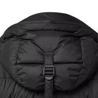 Chaqueta Acolchada Negra de Alta Calidad Hecha a Medida para Hombre, Chaqueta Acolchada con Capucha y Mangas Desmontables
