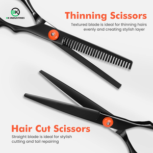 Tijeras de Peluquería Duraderas para Salón, Tijeras de Peluquería Clásicas de Acero Inoxidable - Product Image 3