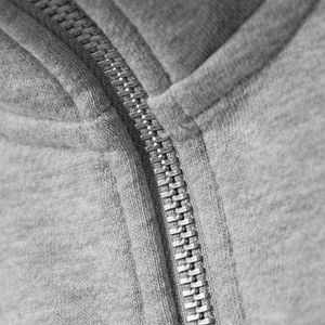 Sudaderas de Hombre 100% Algodón, Lisas, Teñidas, con Media Cremallera, Estampadas con Serigrafía, Bordadas, de Invierno, Manga Larga, de Forro Polar, Personalizables - Product Image 3