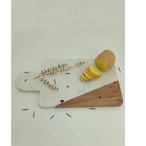 Tabla de cortar de diseño de tendencia, tabla de cortar de madera y mármol de forma cuadrada, bloques de cortar esenciales de cocina al precio más barato - Product Image 5