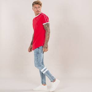 เสื้อยืดสำหรับผู้ชายเสื้อยืดผ้าโพลีเอสเตอร์แห้งเร็วเสื้อยืดออกกำลังกายและกางเกงขาสั้นชุดออกกำลังกายเสื้อ100% ฟิตเนสยิมสำหรับผู้ชาย - Product Image 3