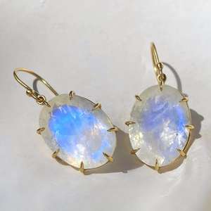 Pendientes de Cornalina Renovados, Chapados en Plata, Latón Chapado en Oro, Joyería Vintage Hecha a Mano, Certificación IGI AAAA, HARI OM CREATIONS, Verano - Product Image 3