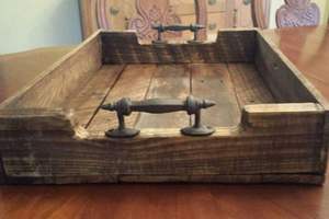 Bandeja redonda de madera de acacia para servir FARMOUSE para cocina, hogar o Hotel, vajilla de estilo clásico para fiesta o ser de comida - Product Image 5