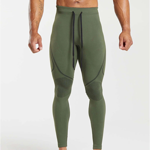 Custom Sublimated Men's Tights for Gym Wears Men Running <b>Leggings</b> Compression Fitness Running Elastic <b>Waist</b> Men Pants - Product Image 5