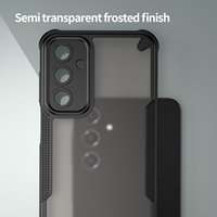 Étuis MOF-008 Délicats, Étanche, Antichoc, Finition Mate, Semi-Transparents, Givrés, en TPU+PC Rigide, Couleur Unie, Compatibles Multi-Marques