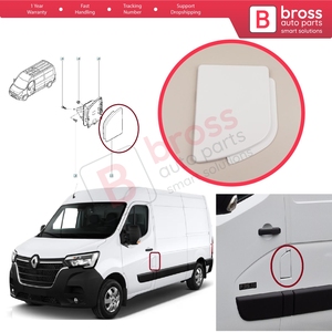 BSP1198 Couvercle de bouchon de remplissage de réservoir de carburant gauche blanc pour Master MK3 Movano B NV400 X62 788300019R - Product Image 5