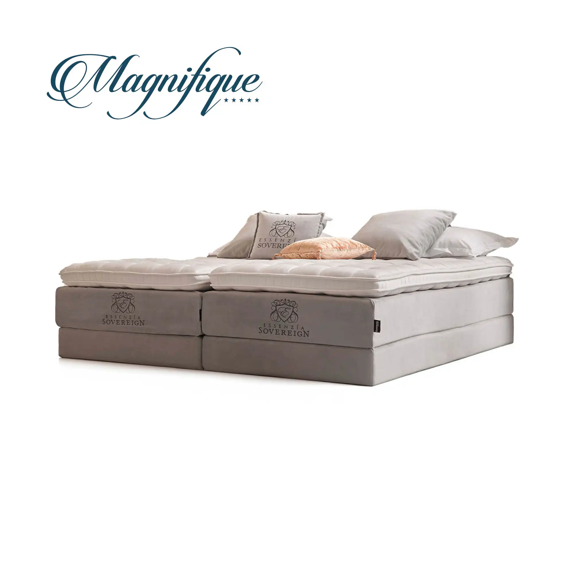 Di alta qualità in tessuto vicose naturale materasso e TOPPER sovrana SET letto articolato per hotel di lusso