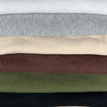 Cotton Waffle Weft Knitted Plain Dyed Breathable Medium <b>Weight</b> Thermal <b>Fabric</b> - Product Image 5