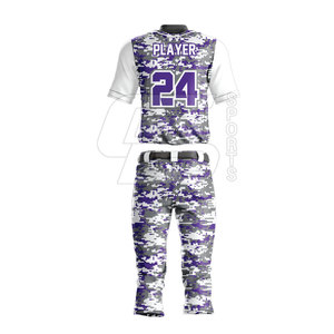 Uniforme de baseball respirant haute visibilité nouveau design en vente de gros - Product Image 3