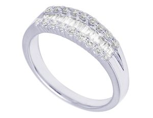 Simple Band Style S925 Silver With Moissanite Diamond Studded <b>Iced</b> Out Engagement Elegant Classic Design <b>Ring</b> For Women - Product Image 2