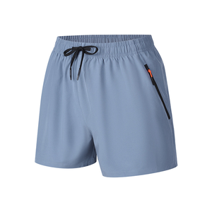 2025 nouveauté hommes séchage rapide sport décontracté Shorts ample trois points taille moyenne mince glace soie plage pantalon élastique solide - Product Image 1