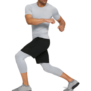 Venta al por mayor personalizado nuevo diseño Athletic Running ropa deportiva Curve Compression Gym Mens ftitness camiseta - Product Image 5