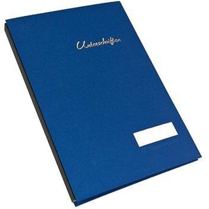 Carpeta Profesional Azul Lino con 20 Compartimentos para Documentos A4 SOENNECKEN - Product Image 1