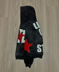 Star Patch Hooded Stylish Streetwear <b>Zip</b> up <b>Hoodies</b> 100% Cotton Luxury Quality Embroidery Oversized Streetwear <b>Hoodies</b> for Men's - Product Image 6