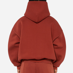 Sudadera con Capucha Corta y Holgada de Alta Calidad, Felpa Francesa Gruesa y Pesada, Estilo Cuadrado Unisex, Ropa de Calle Informal de Invierno con Bolsillo - Product Image 2