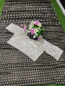 Indien Chic Ethnique Bollywood Soie Saree Élégant Impression Numérique Exclusive Dernière Collection Designer Sari Blouse Indien Pakistanais - Product Image 6