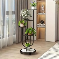 Support à fleurs moderne en métal, 3 à 8 niveaux, écologique, personnalisable pour la maison, le jardin, le balcon et le rangement