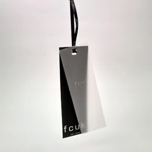 Étiquette de balançoire transparente transparente papier à beurre Logo en relief étiquette volante sérigraphie code à barres vêtement prix billet pour vêtements de mode - Product Image 5