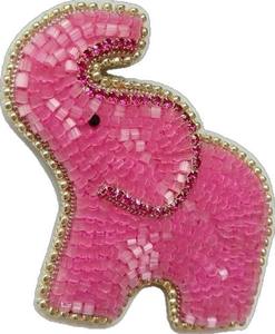 Nouveau Charm de Sac Perlé Animal pour Porte-clés, Ornement Tendance à Suspendre à la Voiture avec Flamant et Éléphant d'Inde - Product Image 3