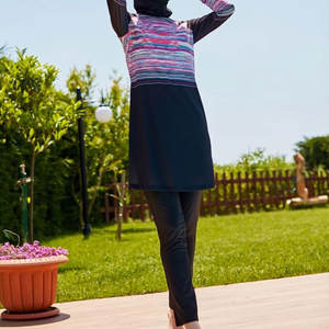 ชุดว่ายน้ำแบบสุภาพสำหรับผู้หญิงชุดว่ายน้ำขนาดพลัสไซส์ผลิตตามสั่ง - Product Image 4