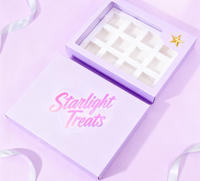 Boîte à dessert XJH à 12 trous avec couvercle en papier laminé brillant, carrée/circulaire, pour boulangerie, nourriture, sushi et gelée