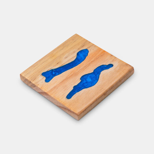 Sous-verre en bois et résine de la meilleure qualité et nouveau design tapis de table et coussinets sous-verre en résine de forme carrée - Product Image 6