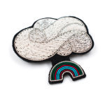 Broches en fil de lingot de nouvelle conception de meilleure qualité Broches en fil de lingot en gros à bas prix belle broche arc-en-ciel de mode #0191 - Product Image 5