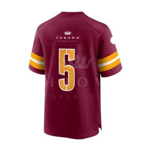 Camiseta de Fútbol Americano Personalizada, Uniformes de Fútbol Americano Rojos Sublimados, Camiseta Deportiva de Spandex para Equipos Universitarios, Personalización de Camisetas - Product Image 2