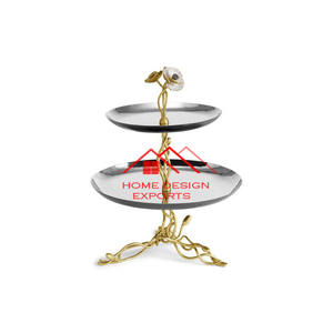 Café Restaurant doré fini Unique 3 niveaux Design luxe table décor gâteau stand pour la maison hôtel - Product Image 6